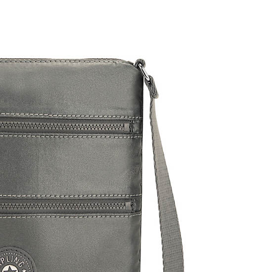 Kipling Keiko Metallic Crossbody Mini Veske Grå | NO 1883DF